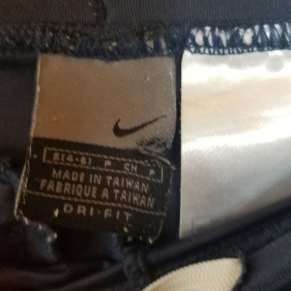 Women's NIKE Navy Blue Athletic Mid Rise Straight - Picture 2 of 3